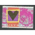 AUS 1996 45c 'ST VALENTINES DAY' FINE USED (EBI...