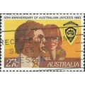 AUSTRALIA, Australian Jaycees, yellow & brown 1...