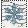USA, CHRISTMAS, Snowflake, blue 2006, 39c, #2