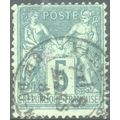 France 1876 - SG282 - 5c green - Peace & Commer...