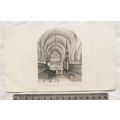 Vintage engraving: Choir of Exeter Cathedral