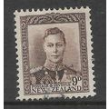 NEW ZEALAND 1947 GEORGE VI 9d PURPLE BROWN SG 6...