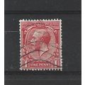 GB.SG357 1d Bright Scarlet.Fine Used.Jun25a