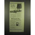 1918 Old English Wax Ad - Try This Easy Way