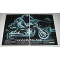 1987 Kawasaki Vulcan 88 Motorcycle Ad - Good Golly