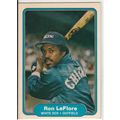 1982 Fleer baseball card 350 Ron LeFlore– White...