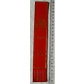 Vintage: red leather bookmark - Prisoners' Carv...
