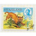 SWAZILAND 1969 WILD ANIMALS NATIVE 0.5c CARACAL...