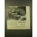 1961 Henredon Easy Chairs Advertisement - Lean ...