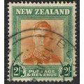New Zealand 1947 Definitive Issue 2/- Brown Ora...