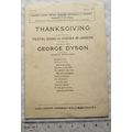 1923 Thanksgiving, Festival Song for voices in ...