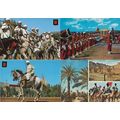 Morocco Hassan Military Mounted Riders 4x Postc...