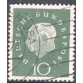 Germany 1959 - 10pf green - President Heuss - u...