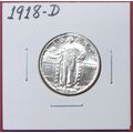 1918-D Standing Liberty Quarter. Replica.