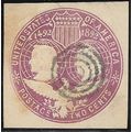 1892 2 Cts. Cutout - fine used (o)