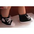 Black & White Doll Hi-Top Shoes with lace closu...