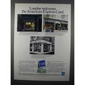1980 American Express Card Ad - London Welcomes
