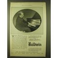1924 Baldwin Pianos Ad - Wilhelm Bachaus
