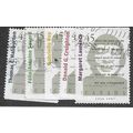 CAN 1996 (SET) 'CANADIAN AUTHORS' (5v) FINE USE...