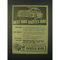 1964 Rootes Hire Cars Advertisement - Best Hire Rootes Hire