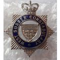 West Sussex Constabulary Blue Enamelled Senior ...