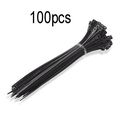100 Nylon Plastic Cable Ties Zip Tie Lock Wraps...