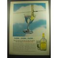 1958 Fleischmann Gin Advertisement - Clean.. clean.. clean..