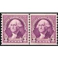 721, Mint XF NH 3¢ Coil Line Pair With Graded 9...