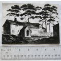 Illustration of an old building (wood-cut) - Ro...