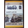 St Lucia 1986 Leaders World Railway Locomotives...