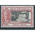 Montserrat 1951 SG132 60c Black & Carmine Mount...