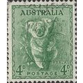 AUSTRALIA, MAMMAL, Koala, green 1956, 4d, #4