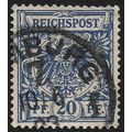 GERMANY 1889 20pf Eagle Sc#49 - USED @M552