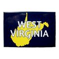 West Virginia State Outline Fridge Magnet