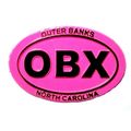 Outer Banks North Carolina OBX Pink Oval Fridge...