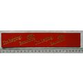 Vintage: red leather bookmark - I'm Helping Bar...