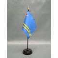 Aruba Mini 4"x6" Desk Stick Flag, With Black Pl...