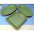 3 WSP Casa Verde Terra Cotta 18" Oval Serving P...