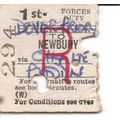 B.R. Edmondson Ticket - Dover Priory to Newbury