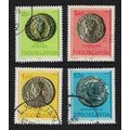 Yugoslavia Roman Emperors on Coins 4v 1980 Canc...