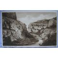 vintage postcard Cheddar, Entrance to Gorge