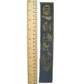 Vintage: grey leather bookmark - characters fro...
