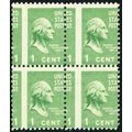 804, Mint NH 1¢ Misperfed Block of Four Stamps ...
