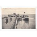 Paddle Steamer at Pier Head Swanage Postcard Do...