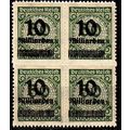 GERMANY REICH [1923] MiNr 0336 BP ( **/mnh ) [01] 4er