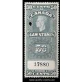 Canada #FSC 25a Law Stamp Revenue USED Color Va...