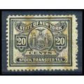 Used Revenue 20c N.Y. Stock Transfer Fine WA2771