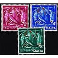 Malta. 1964 Complete Set (3 Vals) S.G.327/329 M...