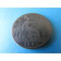 1893 QUEEN VICTORIA ONE PENNY - COIN - 4 FREE P...