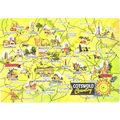 United Kingdom; land map; Cotswold County